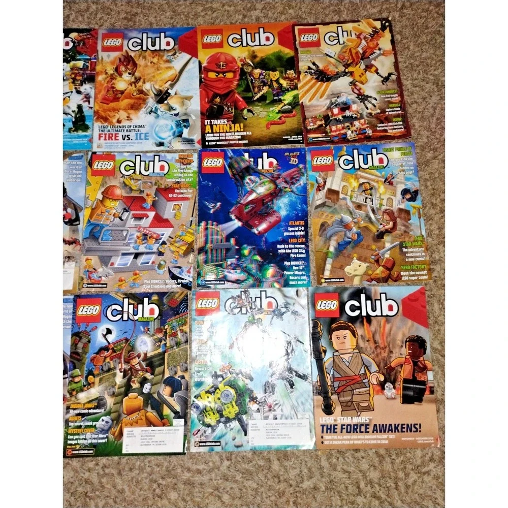 Lot Of 15 Rare Lego Club Magazines and Promotional Catalogs! Great‎ Condition!